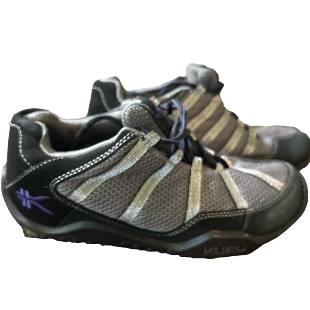 Kuru Women's Chicane Suede Hiking Trail Shoes 200625 Black Gray Purple size 7
